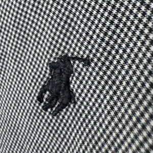 Polo Ralph Lauren Black & White Micro Houndstooth Dress Shirt 16.5 32/33